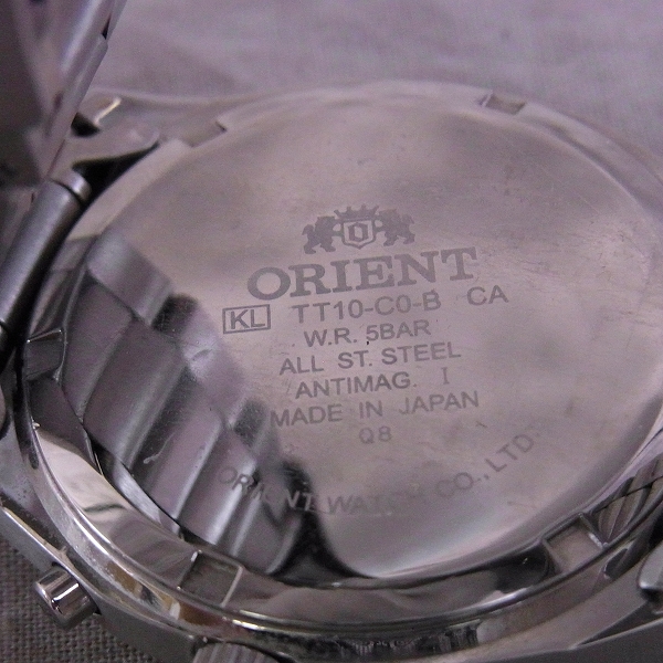 実際に弊社で買取させて頂いたORIENT/オリエント クロノグラフ 腕時計/TT10-C0-B CAの画像 3枚目