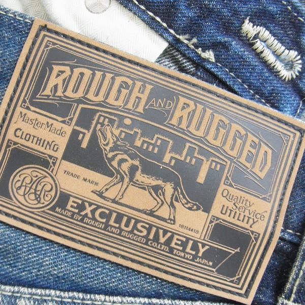 実際に弊社で買取させて頂いたROUGH AND RUGGED/ラフ アンド ラギット デニム パンツ ダメージ加工 ジーンズ/3の画像 2枚目