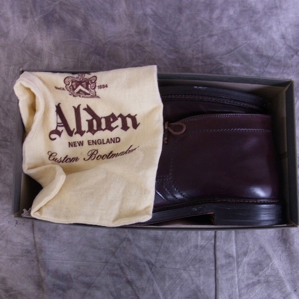 実際に弊社で買取させて頂いたAlden/オールデン コードバン チャッカブーツ/1357/7Dの画像 9枚目