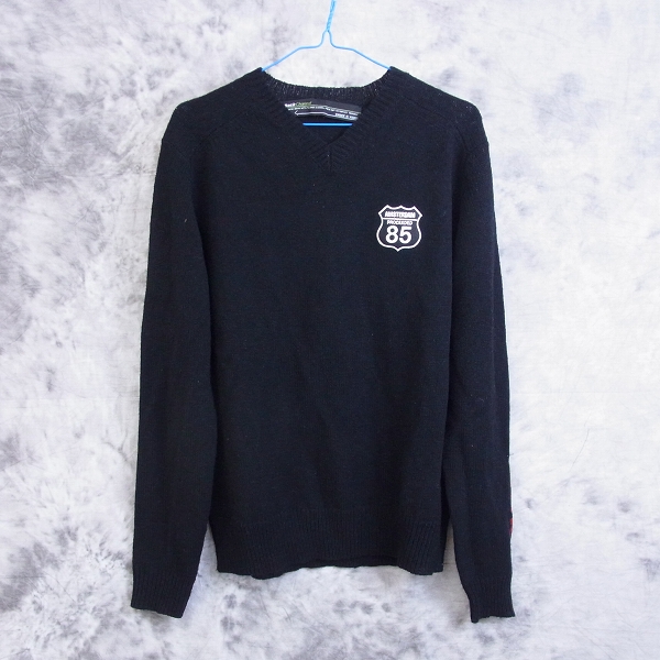 実際に弊社で買取させて頂いた☆Back Channel/バックチャンネル Vネック ワッペン ニット/セーター/M