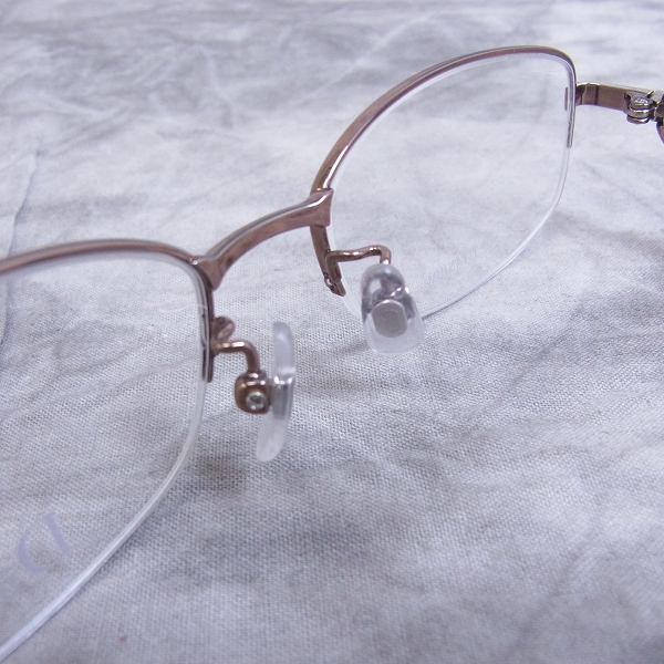 実際に弊社で買取させて頂いたChristian Dior/ディオール メガネフレーム ハーフリム チタン CD7733Jの画像 3枚目