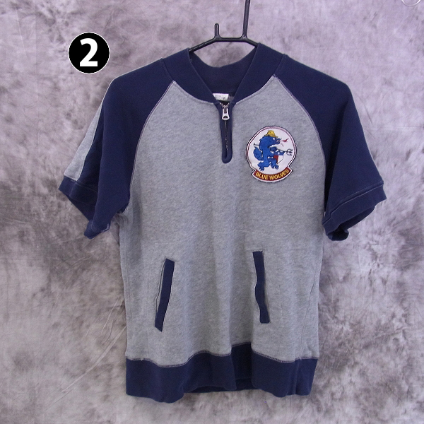 実際に弊社で買取させて頂いた☆DUBBLE WORKS/ダブルワークス AVIREX/アヴィレックス 半袖/長袖スェットシャツ 2点SETの画像 2枚目