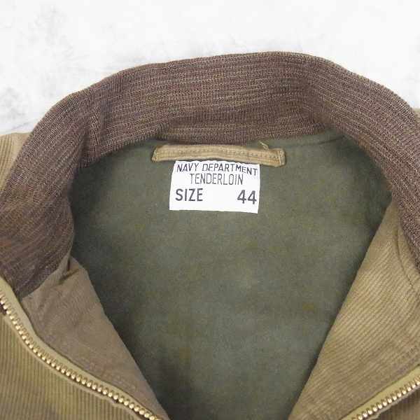 実際に弊社で買取させて頂いた☆TENDERLOIN/テンダーロイン T-DECK JKT C デッキジャケット/XLの画像 2枚目