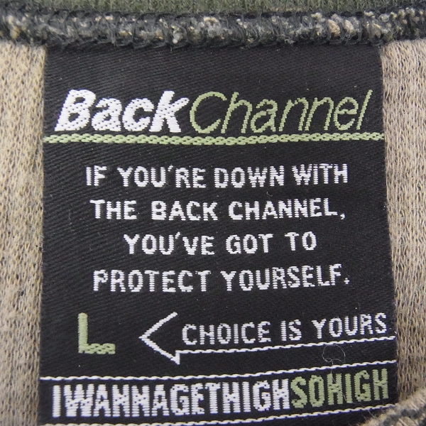 実際に弊社で買取させて頂いた☆Back Channel/バックチャンネル ゴーストライオンサーマルTシャツ/Lの画像 2枚目