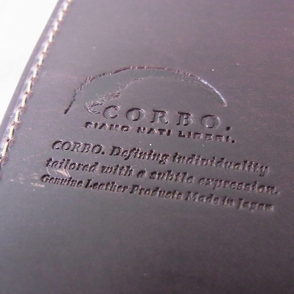 実際に弊社で買取させて頂いたCORBO/コルボ キュリオスシリーズ レザーブックカバー/手帳カバーの画像 6枚目