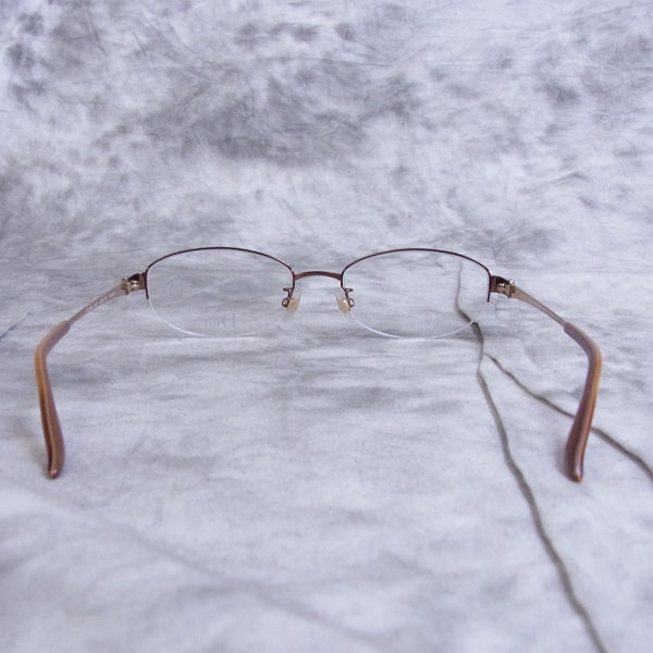 実際に弊社で買取させて頂いたChristian Dior/ディオール メガネフレーム ハーフリム 純チタン CD-7691Jの画像 2枚目