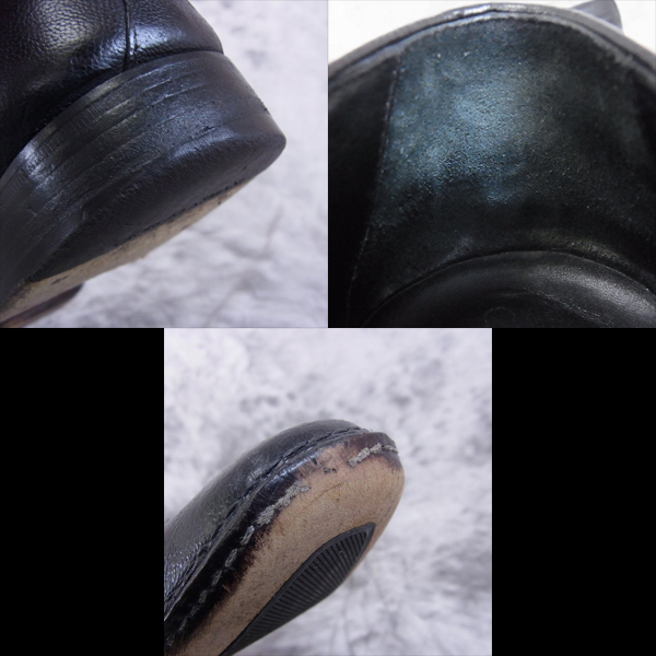 実際に弊社で買取させて頂いたGIORGIO ARMANI/ジョルジオアルマーニ プレーン レザーシューズ/43.5の画像 6枚目