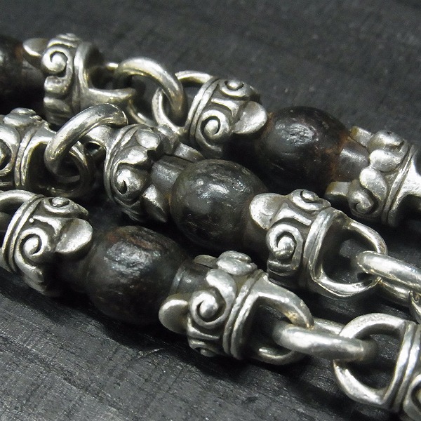 実際に弊社で買取させて頂いた★STANLEY GUESS/スタンリーゲス 2スモールバレルクリップ 12リンク ウッドボール ウォレットチェーンの画像 5枚目