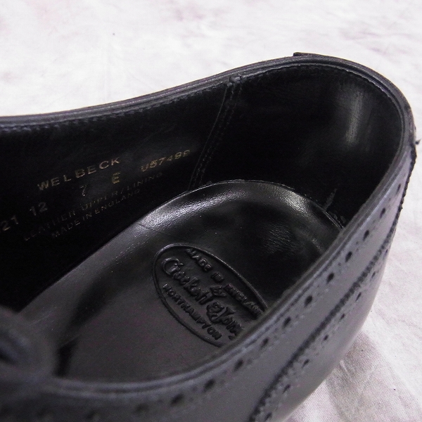 実際に弊社で買取させて頂いたCROCKETT&JONES/クロケット&ジョーンズ WELBECK/ウェルベック ビジネスシューズ 9521/7の画像 4枚目