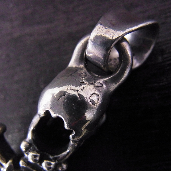 実際に弊社で買取させて頂いた【ギャラ付き】TravisWorker/トラヴィスワーカー スカルクロスダガーペンダントの画像 3枚目