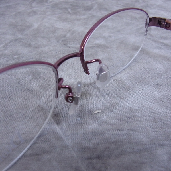 実際に弊社で買取させて頂いたChristian Dior/ディオール メガネフレーム ハーフリム チタン CD7723Jの画像 3枚目