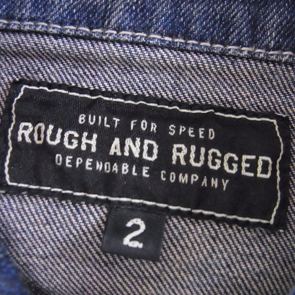 実際に弊社で買取させて頂いた☆ROUGH AND RUGGED/ラフ アンド ラギット デニムジャケット/2の画像 2枚目