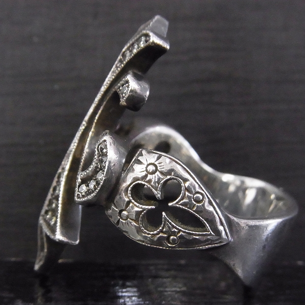 実際に弊社で買取させて頂いた【証明書】Loree Rodkin/ローリーロドキン フレア ジルコニア シルバー リング 20号の画像 2枚目