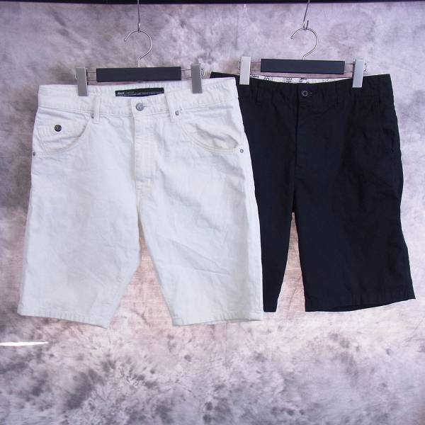 実際に弊社で買取させて頂いたBack Channel/バックチャンネル ゴーストライオンホワイトデニムショーツ/ハーフパンツ等 2点SET