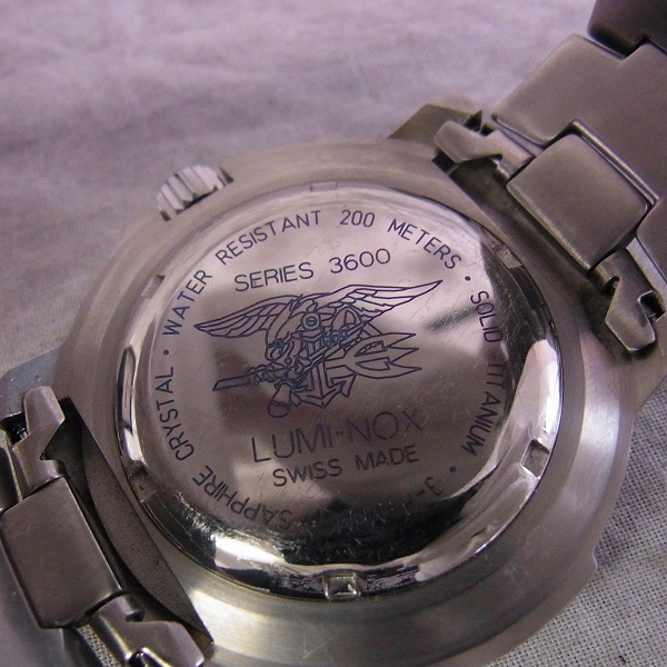 実際に弊社で買取させて頂いたLUMINOX/ルミノックス NAVY SEALS 3600 ネイビーの画像 3枚目