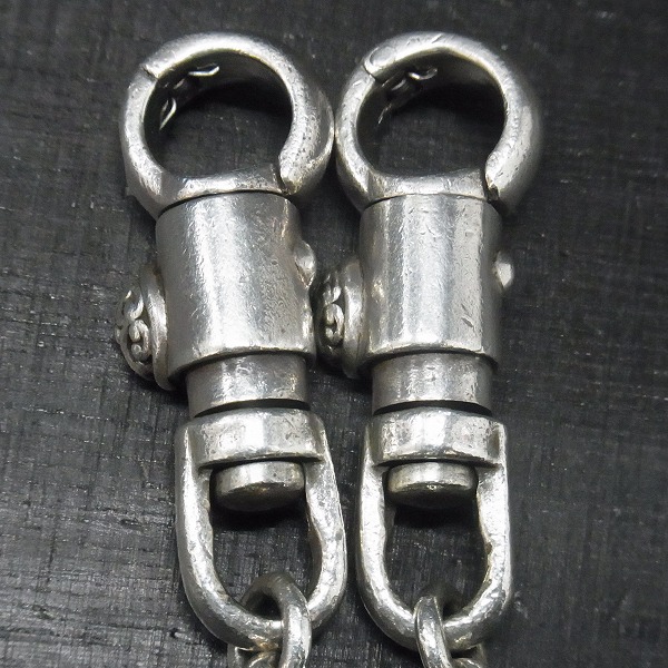 実際に弊社で買取させて頂いた★STANLEY GUESS/スタンリーゲス 2スモールバレルクリップ 12リンク ウッドボール ウォレットチェーンの画像 3枚目