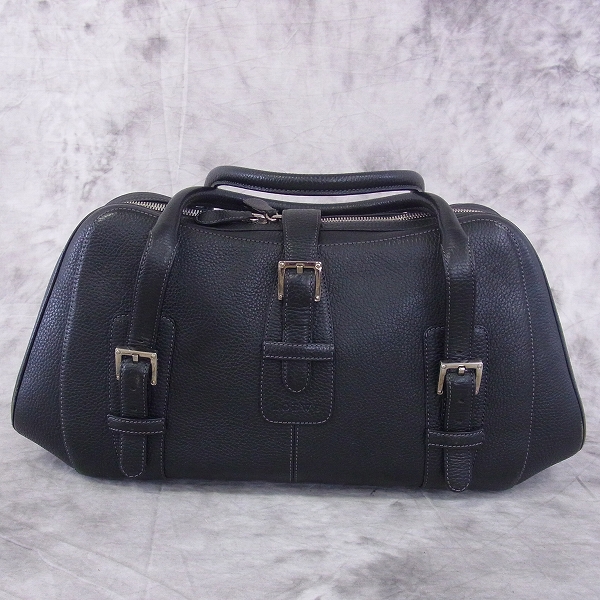 実際に弊社で買取させて頂いたLOEWE/ロエベ レザー センダバッグ/ハンドバッグ ブラックの画像 1枚目
