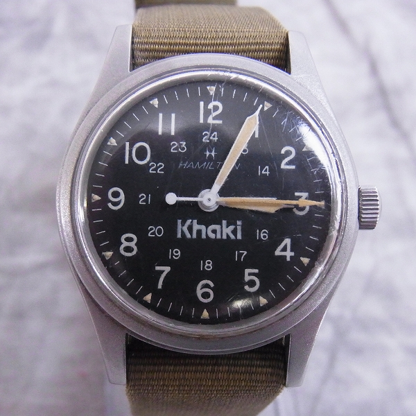 旧ロゴ HAMILTON/ハミルトン Khakiカーキ 手巻き 腕時計/9415/921980の