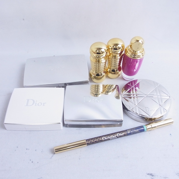 実際に弊社で買取させて頂いたChristian Dior/クリスチャンディオール フェイスパウダー/ファンデ/口紅等 8点SET