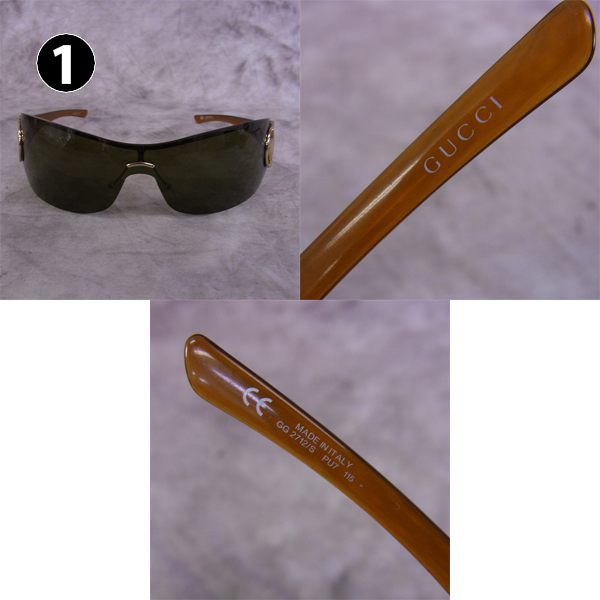 実際に弊社で買取させて頂いたCELINE/セリーヌ GUCCI/グッチ サングラス 2点SETの画像 1枚目