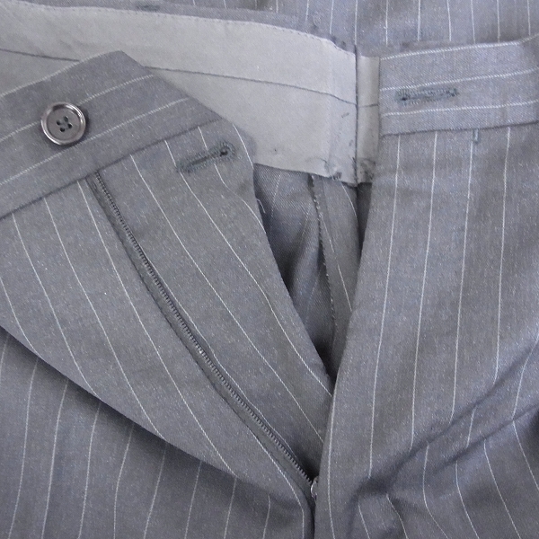 実際に弊社で買取させて頂いた☆ETRO/エトロ 裏ペイズリー 2Bストライプスーツ セットアップ 46の画像 5枚目