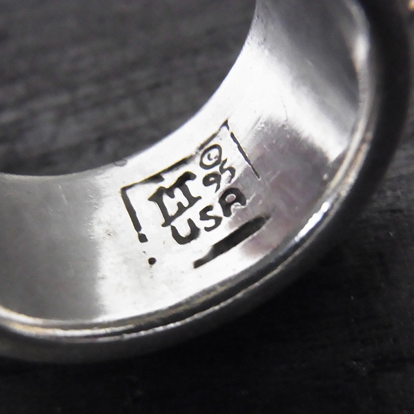 実際に弊社で買取させて頂いたLEATHERS AND TREASURES/レザーズ アンド トレジャーズ リボルビングスカル リング 17号の画像 2枚目