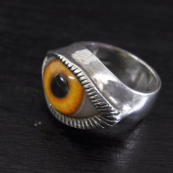 実際に弊社で買取させて頂いたCRAZY PIG/クレイジーピッグ ヒューマンアイリング 義眼リング/15号
