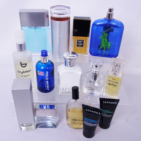 実際に弊社で買取させて頂いたシャネル/ギャルソン/ラルフローレン/ブルガリほか メンズ 香水等 10点↑SET