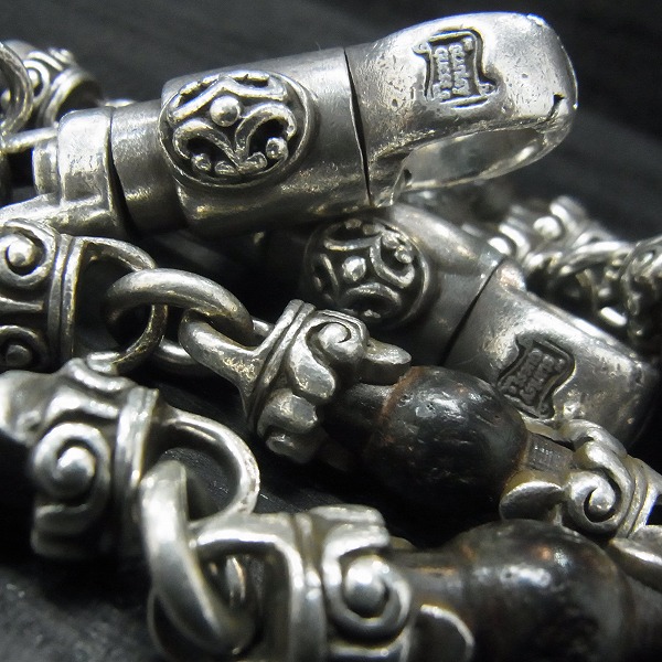 実際に弊社で買取させて頂いた★STANLEY GUESS/スタンリーゲス 2スモールバレルクリップ 12リンク ウッドボール ウォレットチェーン