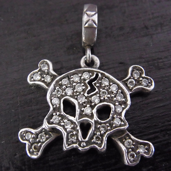 実際に弊社で買取させて頂いたLoree Rodkin/ローリーロドキン フラット パヴェ スカル ペンダント トップ チャームの画像 1枚目