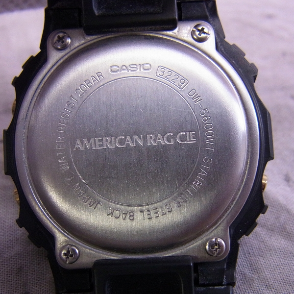 実際に弊社で買取させて頂いたG-SHOCK/Gショック×AMERICAN RAG CIE/アメリカンラグシー デジタル腕時計 DW-5600VTの画像 3枚目