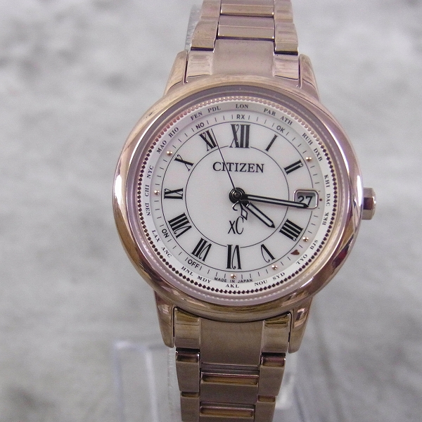 実際に弊社で買取させて頂いたCITIZEN/シチズン XC/クロスシー 腕時計 サクラピンク EC1144-51Wの画像 1枚目