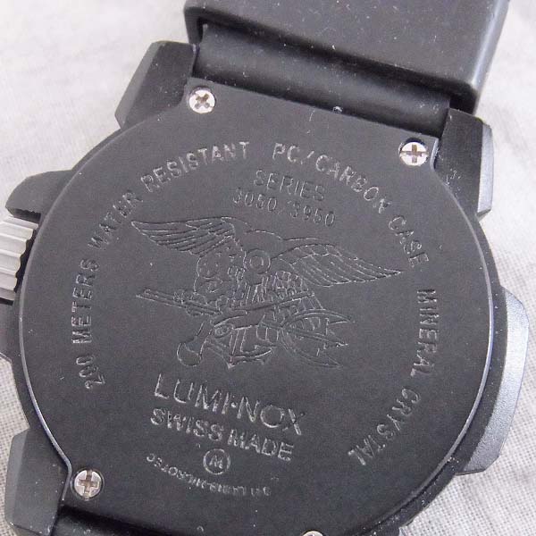 実際に弊社で買取させて頂いたLUMINOX/ルミノックス ネイビーシールズ 3050/3950【動作未確認】の画像 3枚目