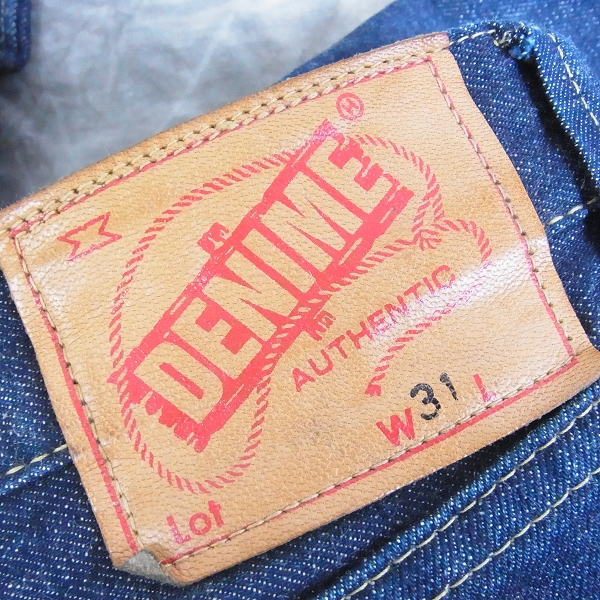 実際に弊社で買取させて頂いたDENIME/ドゥニーム インディゴ セルビッチデニム 31の画像 2枚目