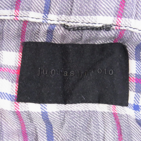 実際に弊社で買取させて頂いた☆Junhashimoto/ジュンハシモト WRINKLE CHECK SHIRTS ネイビー/1060000009/2の画像 2枚目