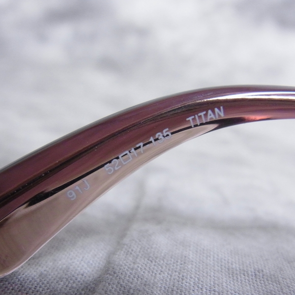 実際に弊社で買取させて頂いたChristian Dior/ディオール メガネフレーム ハーフリム チタン CD7733Jの画像 6枚目