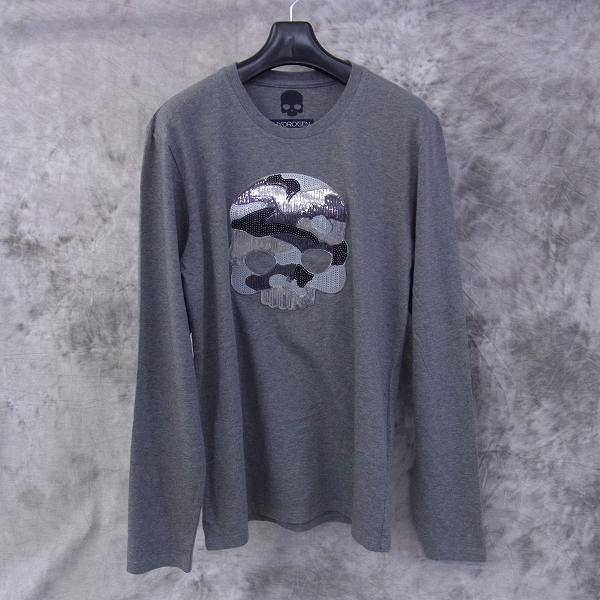 実際に弊社で買取させて頂いた☆HYDROGEN/ハイドロゲン スパンコール スカル カットソー/ロンT M