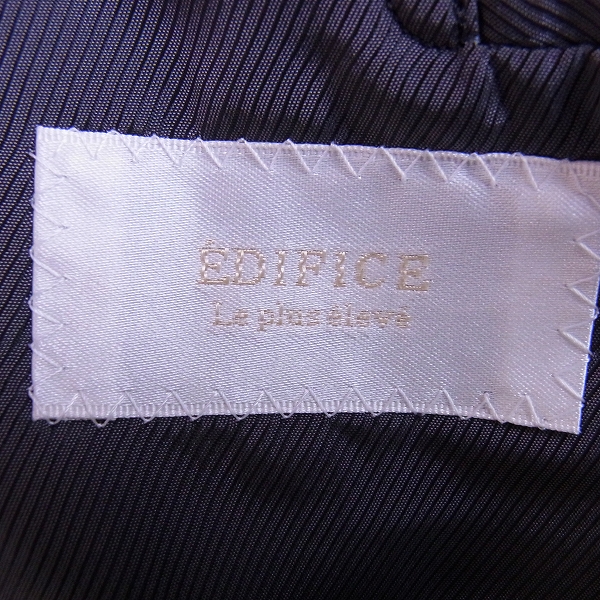実際に弊社で買取させて頂いた☆EDIFICE/エディフィス ストライプ スーツ セットアップ 44の画像 2枚目