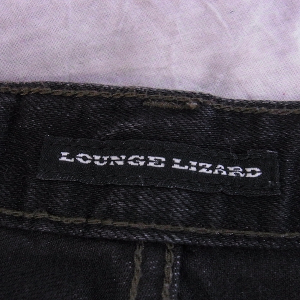 実際に弊社で買取させて頂いたLOUNGE LIZARD/ラウンジリザード ボタンフライデニム サイズ：２の画像 3枚目