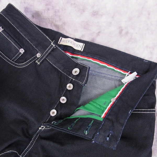 実際に弊社で買取させて頂いたHYDROGEN/ハイドロゲン　フラッグデニム リジット/32の画像 2枚目