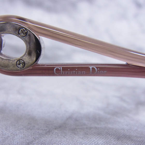 実際に弊社で買取させて頂いたChristian Dior/ディオール メガネフレーム ハーフリム チタン CD7733Jの画像 4枚目