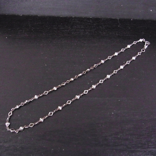 実際に弊社で買取させて頂いた【ギャラ付き】Loree Rodkin/ローリーロドキン mixed diamond shaped cross open solid ネックレス チェーンの画像 4枚目