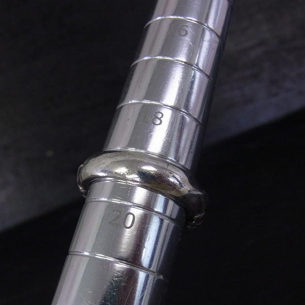 実際に弊社で買取させて頂いたCRAZY PIG/クレイジーピッグ 2スカルズチューダ－リング 19.5号の画像 7枚目