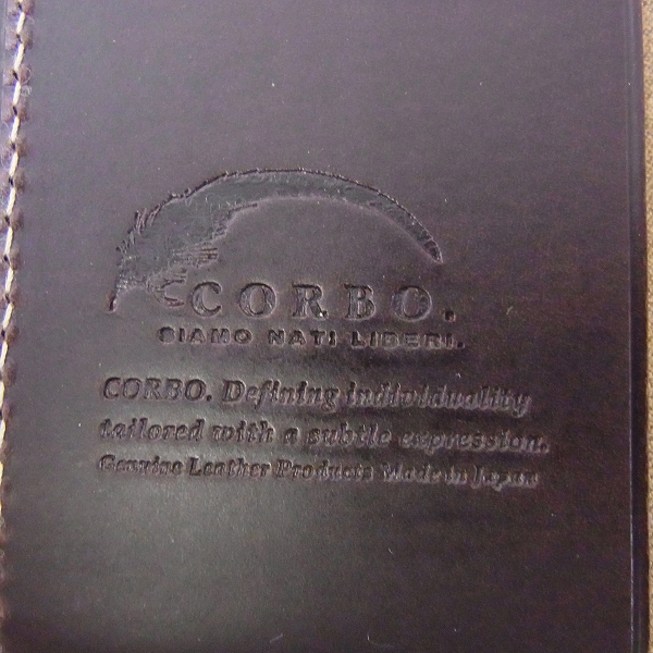 実際に弊社で買取させて頂いたCORBO/コルボ キュリオスシリーズ レザーブックカバー/手帳カバー/文庫本サイズの画像 6枚目