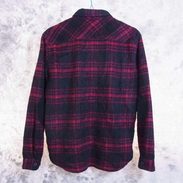 実際に弊社で買取させて頂いた☆Back Channel/バックチャンネル ウールチェックシャツ/Sの画像 1枚目