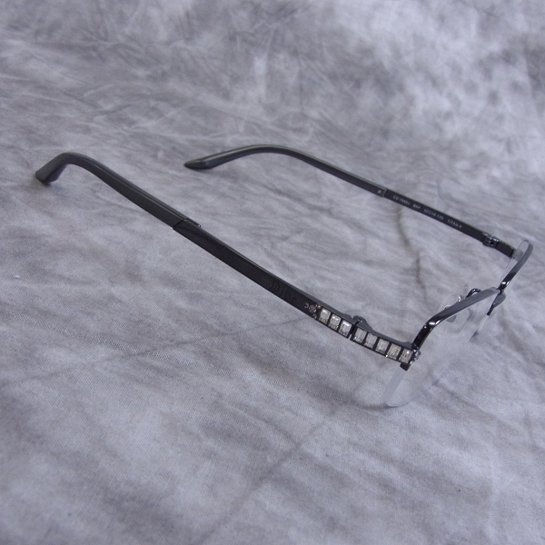 実際に弊社で買取させて頂いたChristian Dior/ディオール メガネフレーム ハーフリム 純チタン CD-7685Jの画像 6枚目