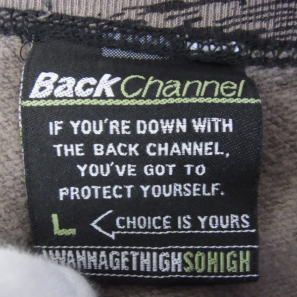 実際に弊社で買取させて頂いた☆Back Channel/バックチャンネル 総柄 切替 ヘンリーネックプルオーバー/Lの画像 2枚目