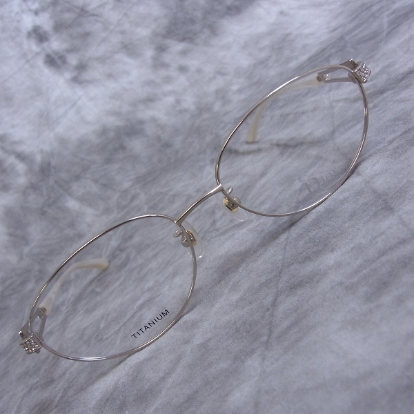 実際に弊社で買取させて頂いたChristian Dior/ディオール メガネフレーム ラウンド チタン CD-7635J