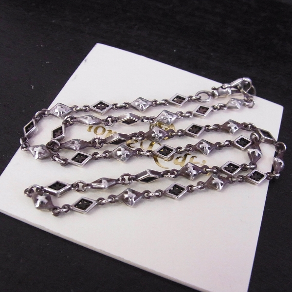 実際に弊社で買取させて頂いた【ギャラ付き】Loree Rodkin/ローリーロドキン mixed diamond shaped cross open solid ネックレス チェーンの画像 6枚目