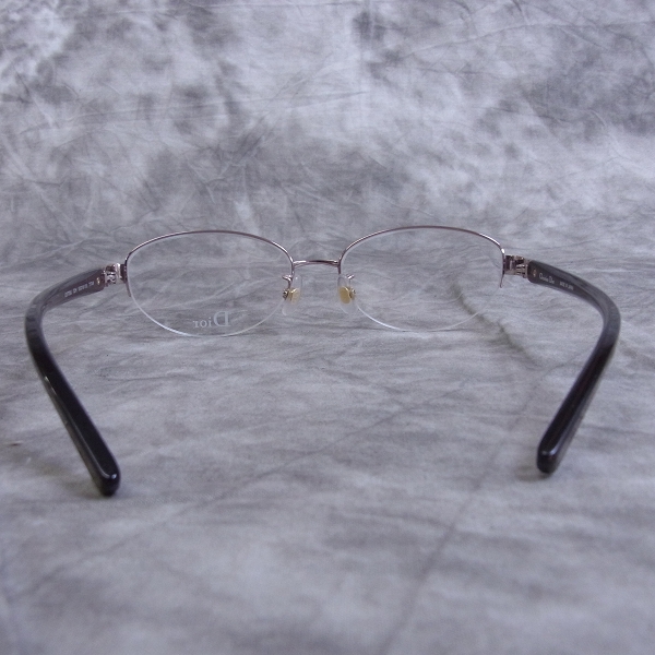 実際に弊社で買取させて頂いたChristian Dior/ディオール メガネフレーム ハーフリム チタン CD7725Jの画像 2枚目